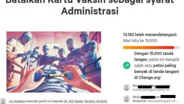 Ditujukan kepada Jokowi, Ini Alasan Petisi 'Batalkan Kartu Vaksin' Dibuat