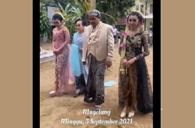 Viral, Video Seorang Pria di Magelang Menikahi 3 Perempuan Sekaligus, Ini Faktanya