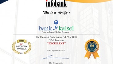 Bank Kalsel Kembali Ukir Prestasi Melalui Infobank Awards 2021