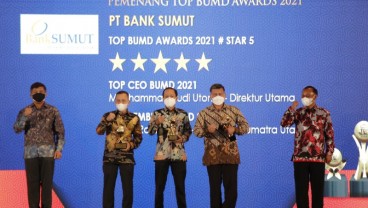 Bank Sumut Sabet Bintang 5 Top BUMN Penghargaan Top BUMD Awards 2021 