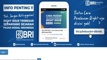 Penebusan Dana Rights Issue BBRI Dmulai Hari Ini, Simak Tahapannya! 