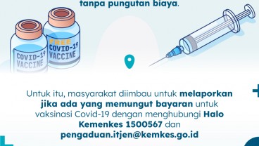 Vaksin Pemerintah Gratis, Lapor Jika Ada yang Minta Bayarin!