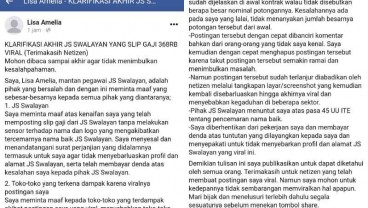Keluhan Gaji Bulanan di Medsos Viral, Pegawai Swalayan Ini Dijerat UU ITE oleh Perusahaan