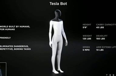 Fakta Unik Tesla Bot, Robot AI Buatan Elon Musk