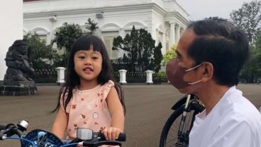 Mendengar Cucu Bernyanyi, Presiden Jokowi: Hilang Segala Penat dan Sedih