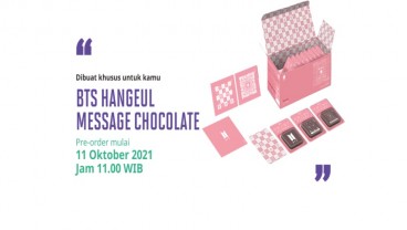 Bisa Dibeli 11 Oktober, Segini Harga BTS Hangeul Message Chocolate