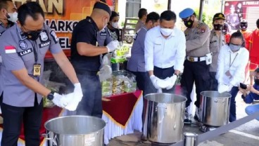 Bea Cukai Batam dan Polresta Barelang Musnahkan Sabu 107,44 Kilogram