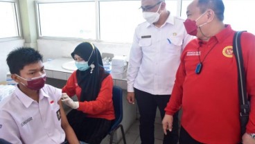 Musi Banyuasin Tuntaskan Vaksinasi Ratusan Pelajar SMA