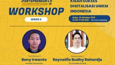 Workshop iFortepreneur 4.0 Series -2 Kisah Sukses Digitalisasi UMKM Indonesia