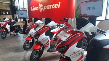 Motor Listrik Gesit Jadi Kendaraan Operasional Lion Parcel