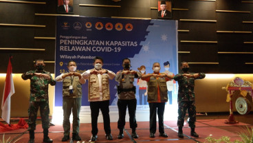Satgas Relawan Covid-19 Tingkatkan Kapasitas 1000 Relawan Wilayah Palembang