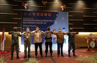 Satgas Relawan Covid-19 Tingkatkan Kapasitas 1000 Relawan Wilayah Palembang
