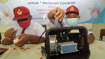 Siswa SD di Klaten Membuat Mesin Pembuat Ozon