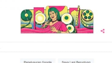 Pedangdut Indonesia Ellya Khadam Diabadikan di Google Doodle Hari ini