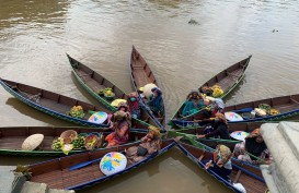 Wisata Pasar Terapung Setiap Hari, Angkasa Pura I Serahkan Perahu Jukung