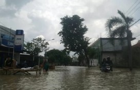 Kali Lamong Meluap, Banjir Rendam 15 Desa di Gresik 