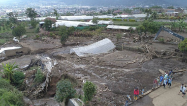 BNPB Rilis Foto Udara usai Banjir Bandang Kota Batu