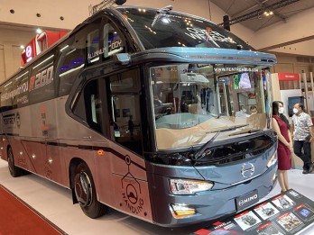 Karoseri Tentrem Perkenalkan Bodi Bus Aluminium di GIIAS 2021