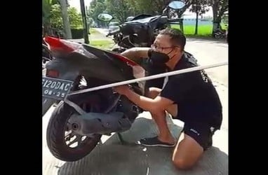 Ular Kobra Sembunyi di Sepeda Motor, Pengemudi Terkejut Saat Hendak Isi Bensin