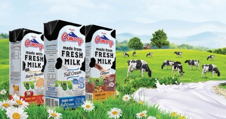 Produk susu PT Cisarua Mountain Diary Tbk. atau Cimory.