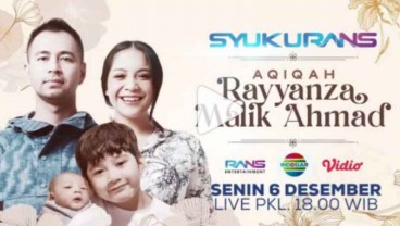 'Syukurans' Akikah Anak Kedua Raffi Ahmad dan Nagita Slavina Disiarkan Live di TV Hari Ini