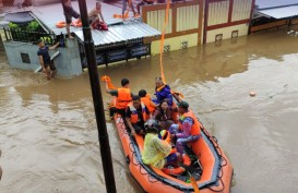 Ketinggian Banjir di Lombok Barat Capai 1,5 Meter