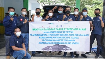 Angkasa Pura I Salurkan Bantuan untuk Warga Terdampak Awan Panas Gunung Semeru