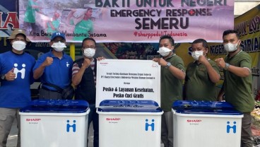 Sharp Indonesia Sediakan Air Purifier dan Posko Cuci Gratis Bagi Pengungsi Semeru