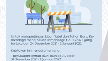 Semua Alun-alun Ditutup Selama Libur Tahun Baru