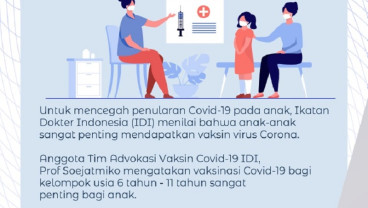 IDI: Vaksinasi Pada Usia 6-11 Tahun Penting Bagi Anak