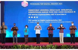Ditjen Kekayaan Intelektual Kemenkumham Raih Dua Penghargaan Top Digital Awards 2021