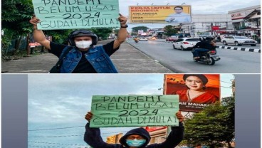 Sindir Baliho Puan, Rocky Gerung: Makin Banyak Makin Turun Elektabilitasnya