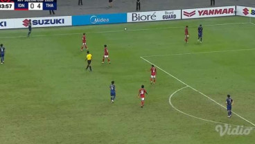 Hasil AFF Indonesia vs Thailand 0-4,  Indonesia Kalah Telak