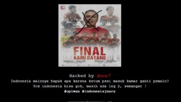 Final AFF Indonesia 0 vs Thailand 4: Berita di Situs PSSI Dihack, Foto Iwan Bule Dicoret