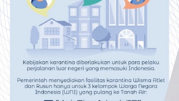 3 Kelompok WNI yang Dapat Fasilitas Karantina Pemerintah