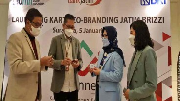 Dongkrak Pengguna Uang Elektronik, BRI Gandeng Bank Jatim Rilis Jatim BRIZZI