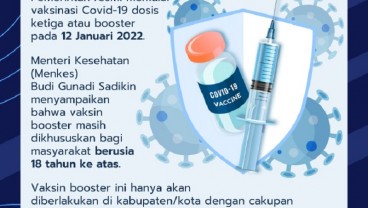 Resmi! Vaksinasi Booster Dimulai Tanggal 12 Januari 2022