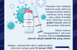 Presiden Jokowi Umumkan Vaksin Booster Gratis!