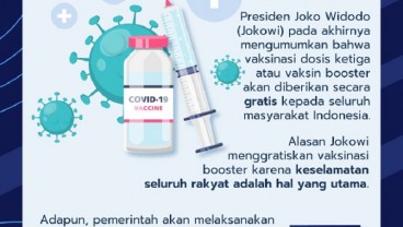 Presiden Jokowi Umumkan Vaksin Booster Gratis!