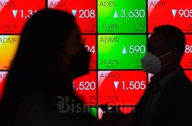 10 Saham Top Losers Hari Ini, Senin 17 Januari 2022