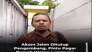 Viral Video Akses Jalan Depan Rumah Warga Ditutup Tembok Pengembang