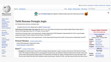 Warganet Geram, Profil Wikipedia Bupati Langkat yang Punya Penjara di Rumah Diedit Begini