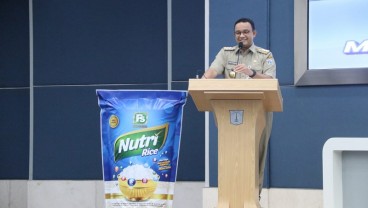 Anies Luncurkan Beras Fortifikasi FS Nutri Rice