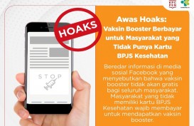 Hoaks, Vaksin Booster Berbayar Jika Tidak Punya BPJS Kesehatan