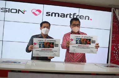 Jalin Kerja Sama dengan Vision+, Smartfren Hadirkan Konten Video Premium untuk Pelanggan