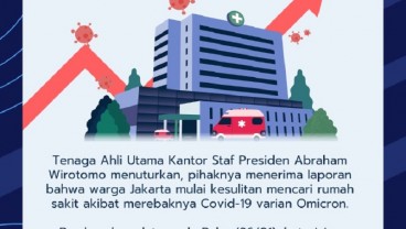 Gawat, Omicron Mengganas, Orang Jakarta Sudah Sulit Cari Rumah Sakit