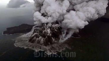 Erupsi Gunung Anak Krakatau, Tinggi Kolom Abu Capai 1.000 Meter