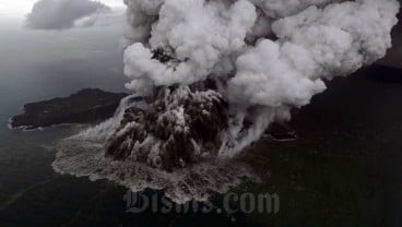 Gunung Anak Krakatau Meletus Lagi, Ketinggian Abu Hingga 600 Meter