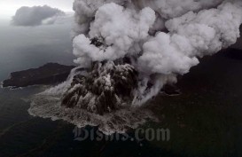 Gunung Anak Krakatau Meletus Lagi, Ketinggian Abu Hingga 600 Meter