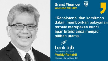 Bank BJB Raih Penghargaan Top 100 Most Valuable Brands